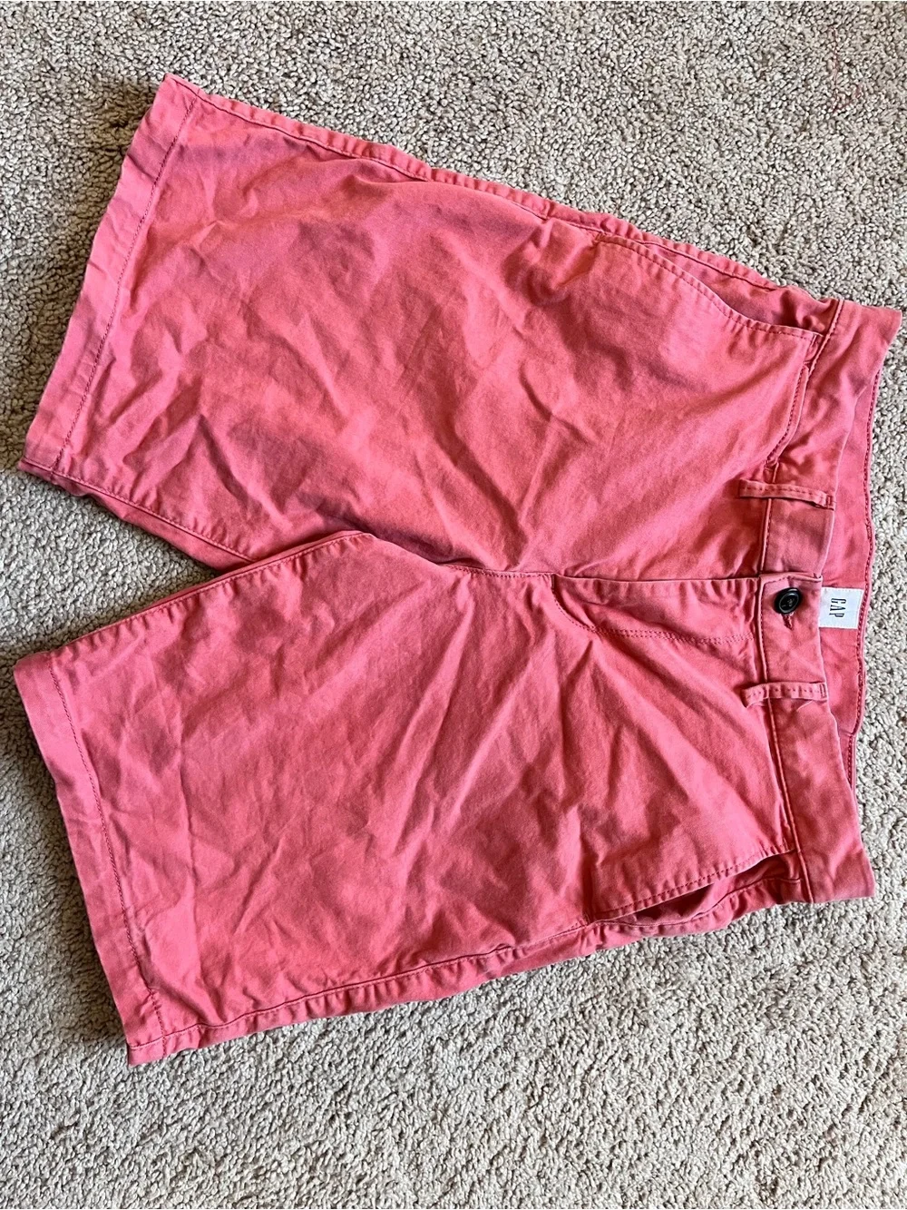 GAP Essential Khaki Dusty Red Chino Shorts Men’s Size 29 10” Inseam Summer